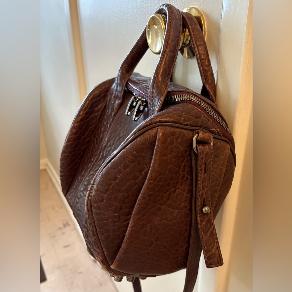 Alexander Wang Rocco Bag , Burgundy with Silver-Toned Hardware, Studded bottom. - Picture 14 of 14